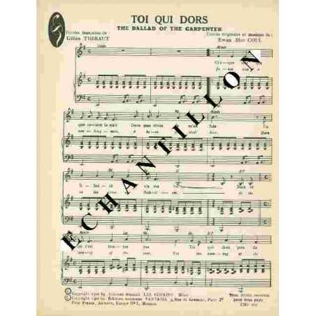 TOI QUI DORS - (THE BALLAD OF THE CARPENTERS)