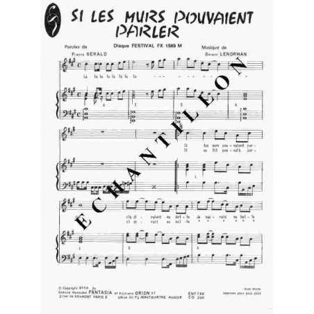 SI LES MURS POUVAIENT PARLER