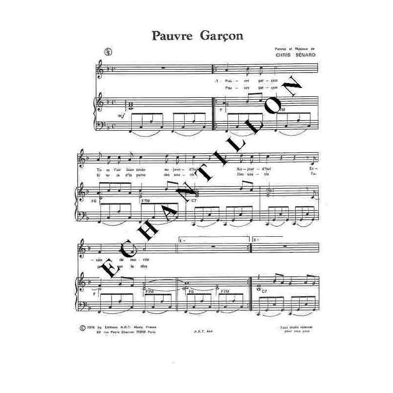 PAUVRE GARÇON