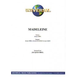 Sheet music MADELEINE Jacques BREL pdf