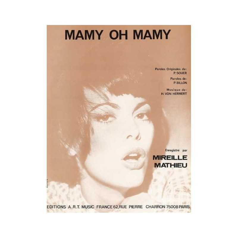 Sheet music MAMY OH MAMY Mireille Mathieu