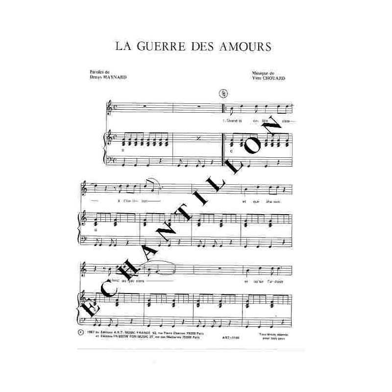 LA GUERRE DES AMOURS