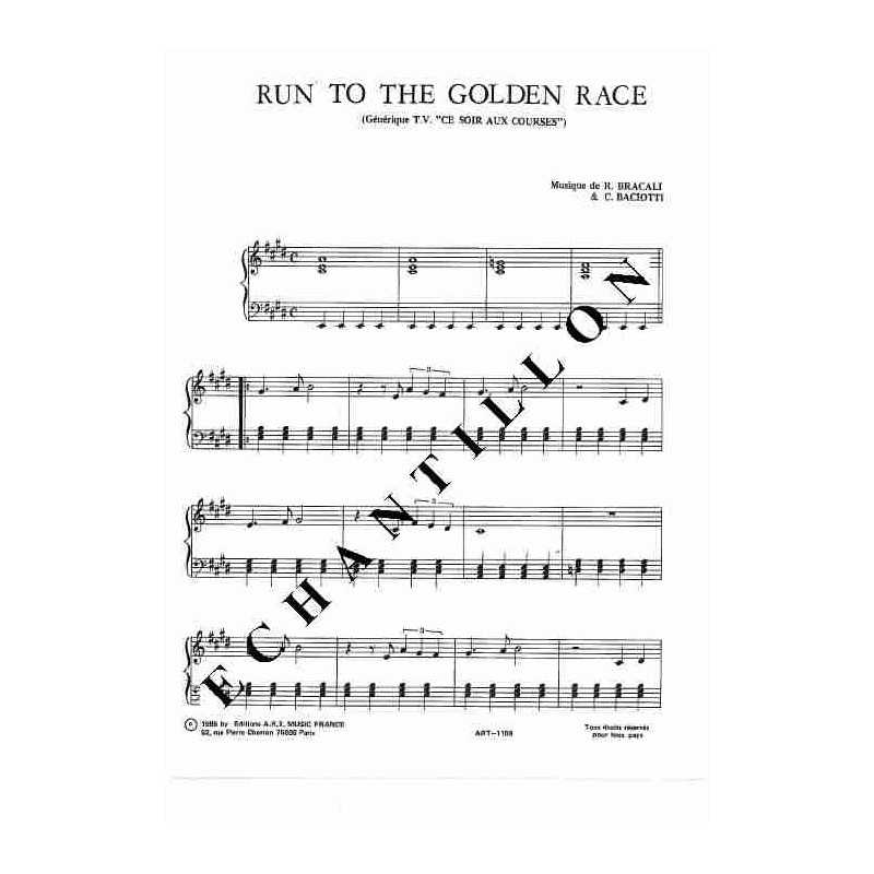 RUN TO THE GOLDEN RACE