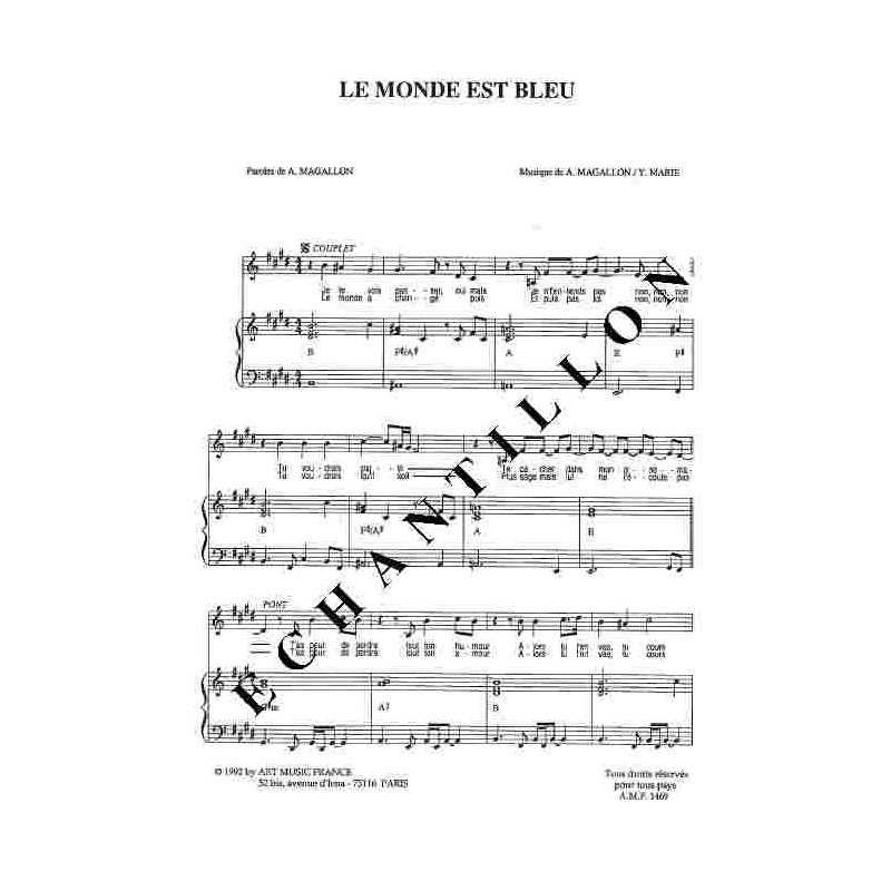 LE MONDE EST BLEU