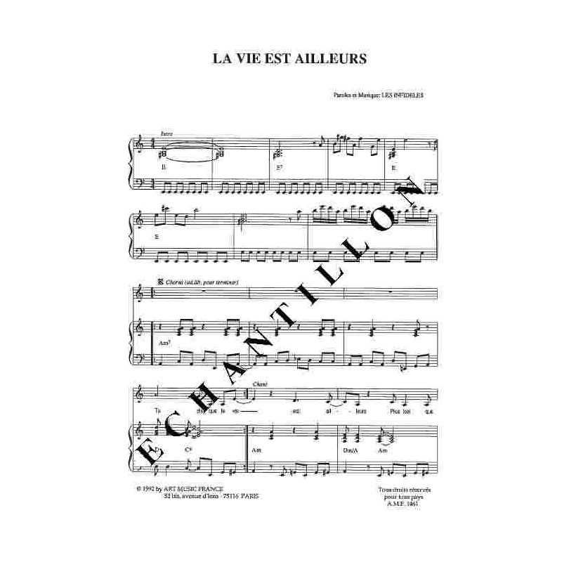 LA VIE EST AILLEURS