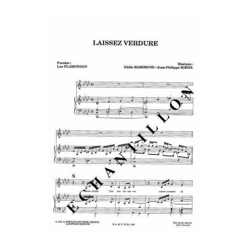 LAISSEZ VERDURE
