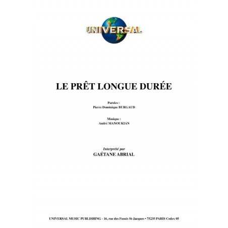 LE PRÊT LONGUE DURÉE