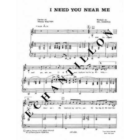 I NEED YOU NEAR ME