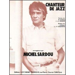 Sheet music CHANTEUR DE JAZZ Michel Sardou