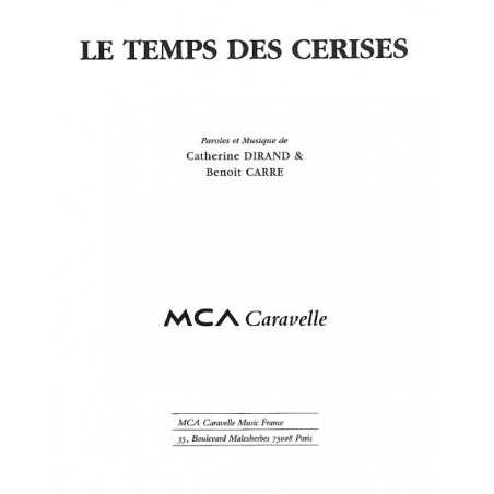 LE TEMPS DES CERISES