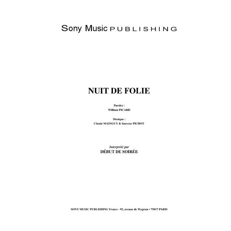 NUIT DE FOLIE