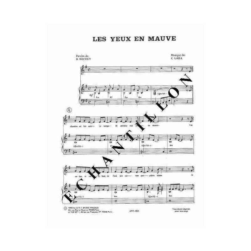 LES YEUX EN MAUVE