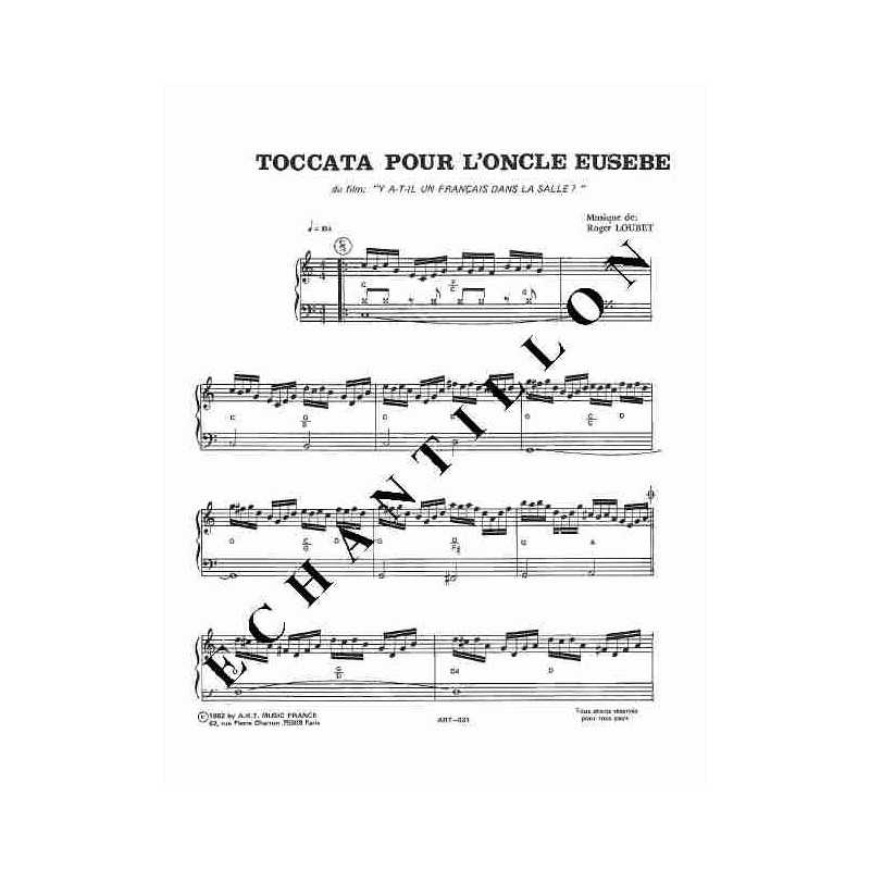 TOCCATA POUR L'ONCLE EUSEBE