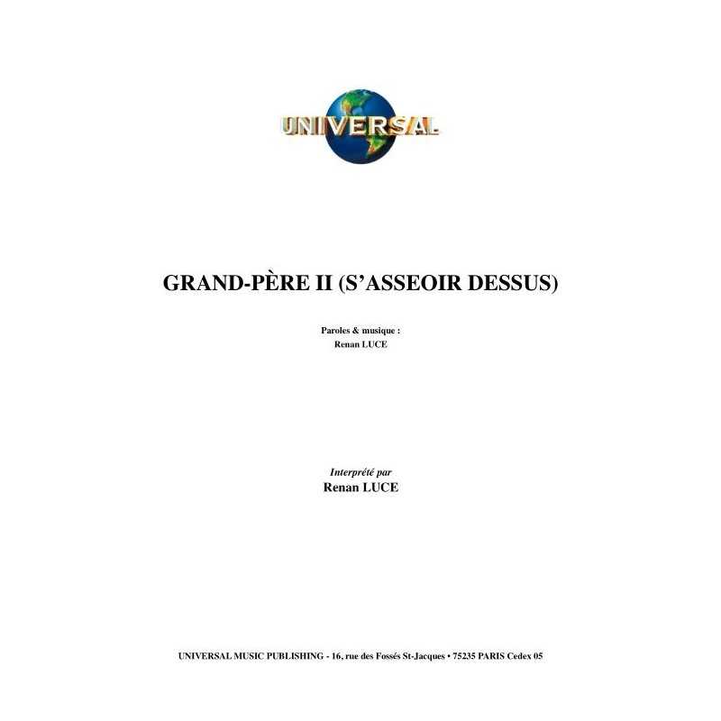 GRAND-PÈRE II (S'ASSEOIR DESSUS)