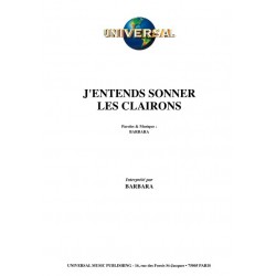 J'ENTENDS SONNER LES CLAIRONS