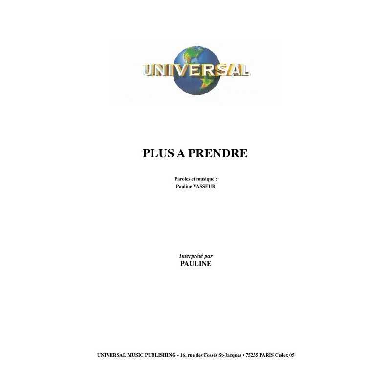 PLUS À PRENDRE