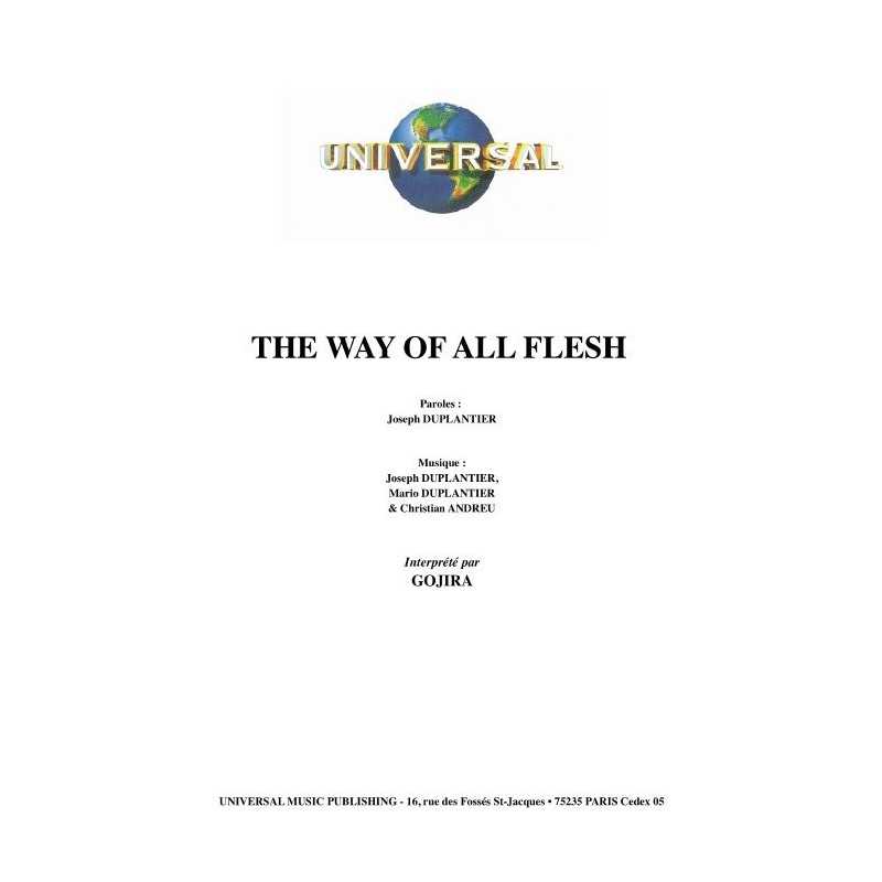 THE WAY OF ALL FLESH