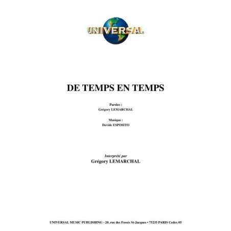 DE TEMPS EN TEMPS