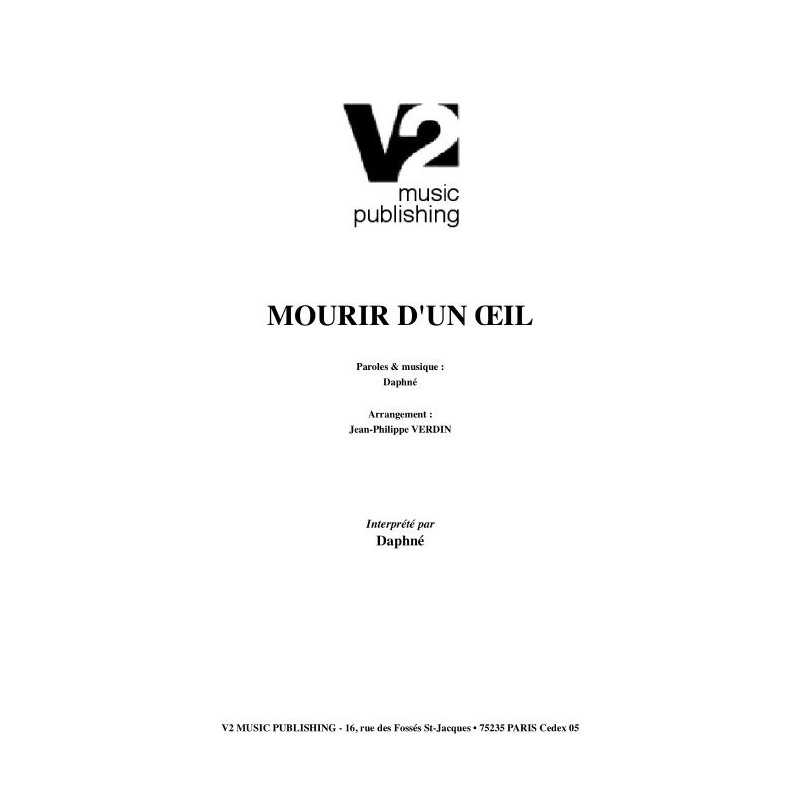 MOURIR D'UN ŒUIL