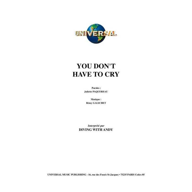 YOU DON'T HAVE TO CRY