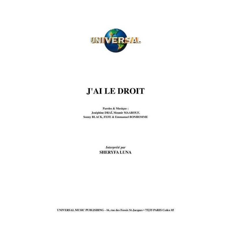 J'AI LE DROIT
