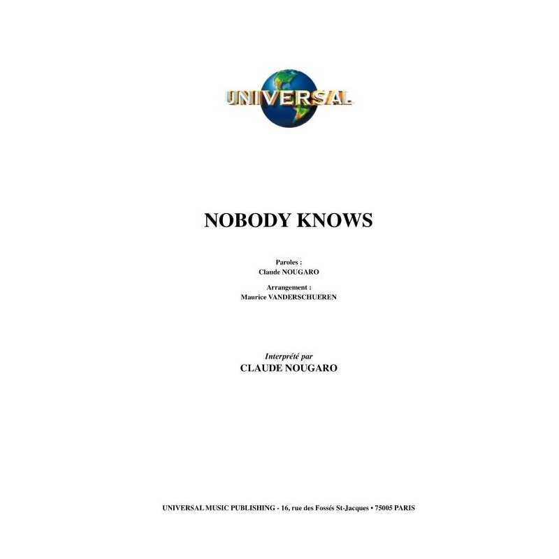 NOBODY KNOWS