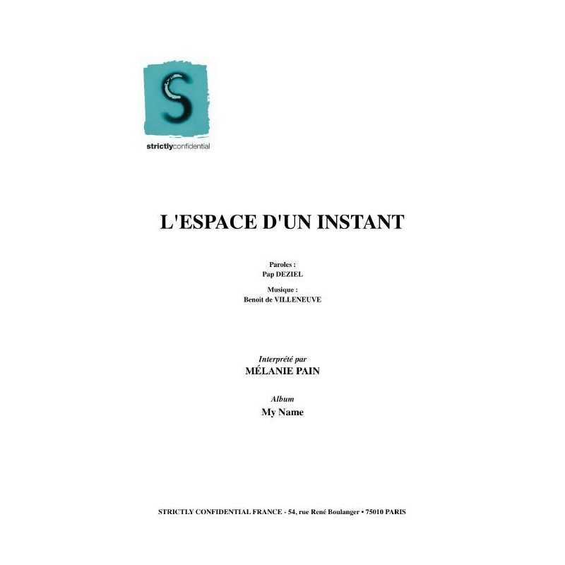 L'ESPACE D'UN INSTANT