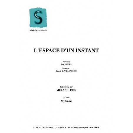 L'ESPACE D'UN INSTANT