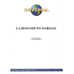 LA DEMANDE EN MARIAGE