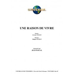 UNE RAISON DE VIVRE