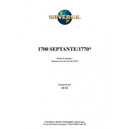 1700 SEPTANTE  1770