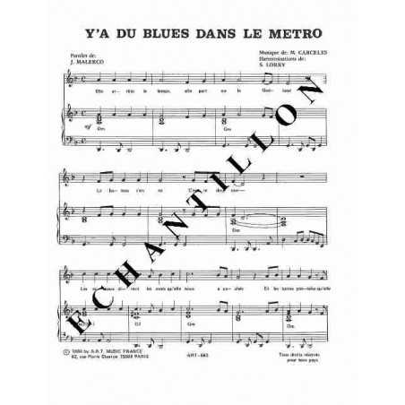 y'A DU BLUES DANS LE METRO