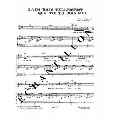 J'AIM'RAIS TELLEMENT QUE TOI TU SOIS MOI