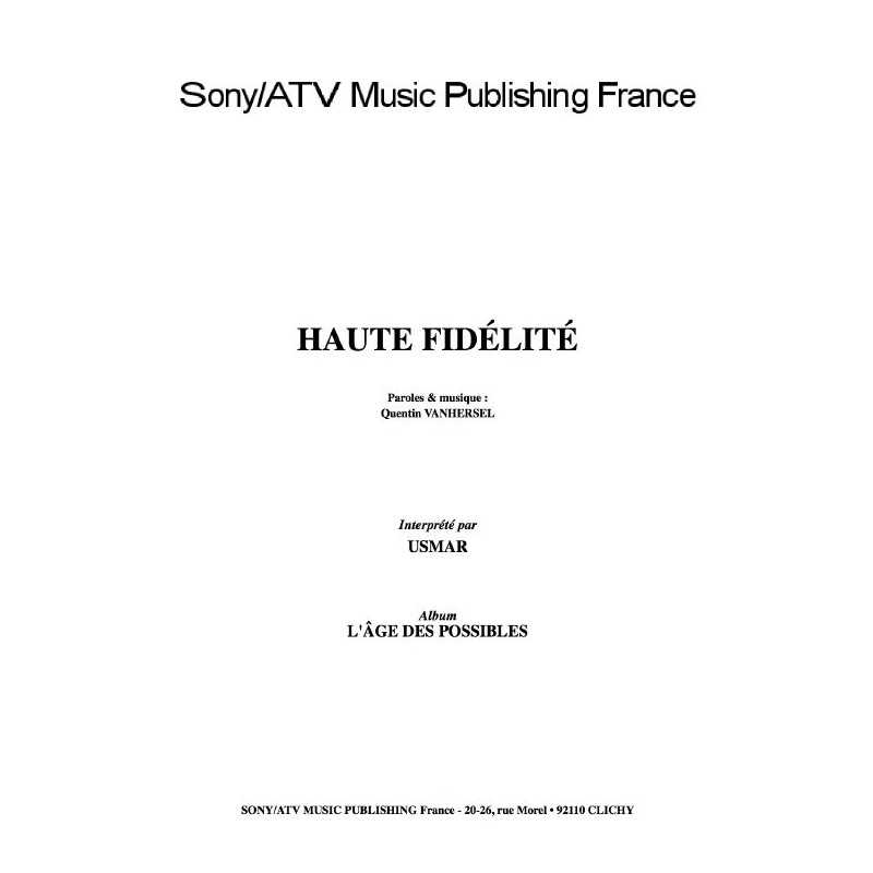 HAUTE FIDÉLITÉ