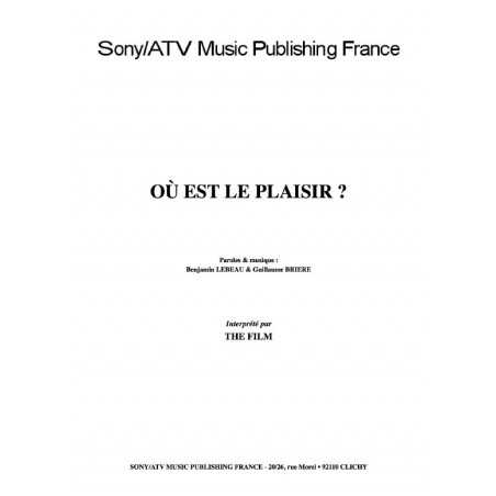 OÙ EST LE PLAISIR 
