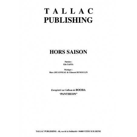 HORS SAISON