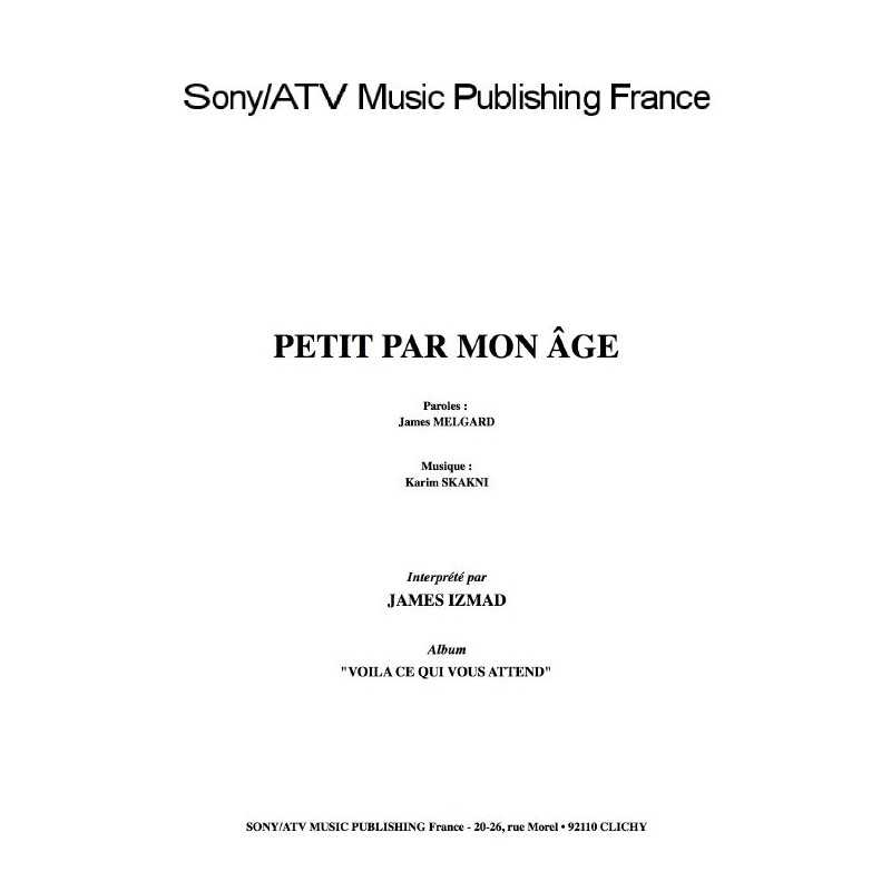 PETIT PAR MON ÂGE