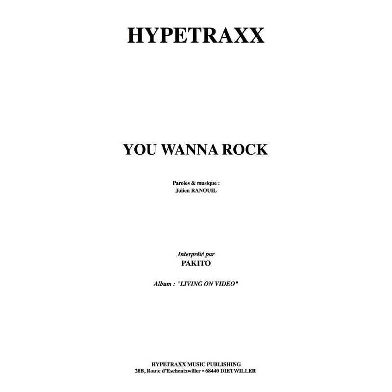 YOU WANNA ROCK