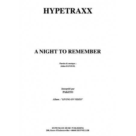 A NIGHT TO REMEMBER