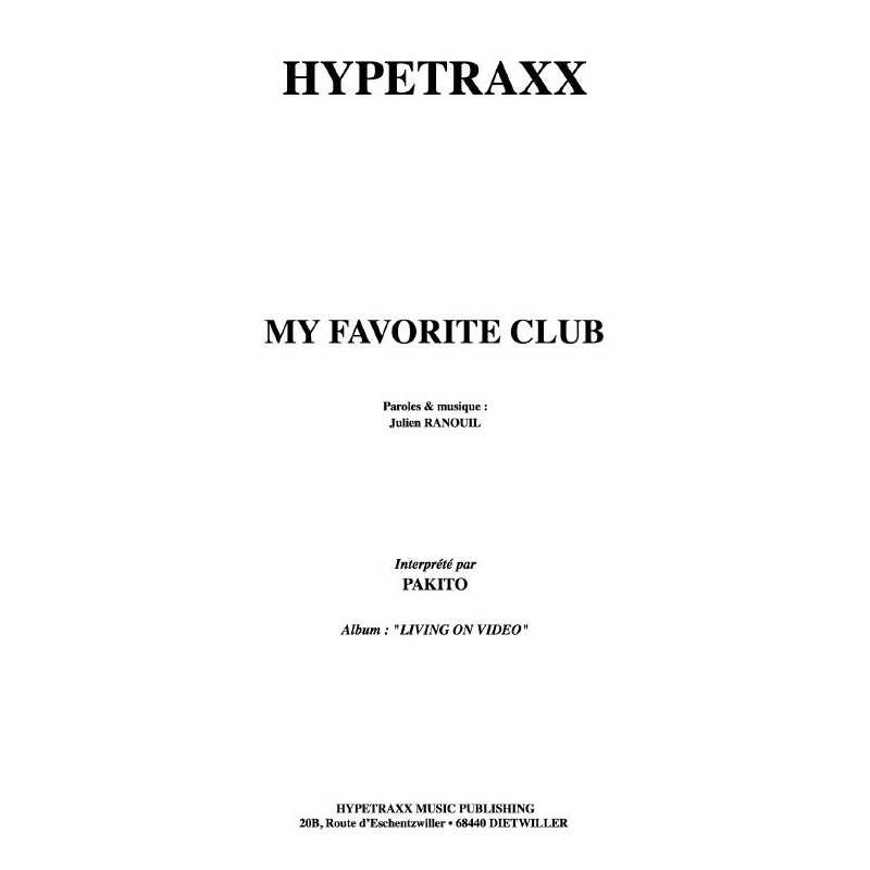MY FAVORITE CLUB