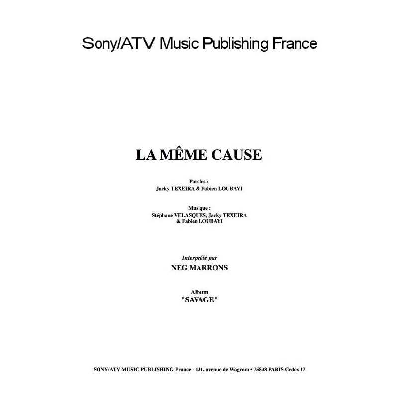 LA MÊME CAUSE