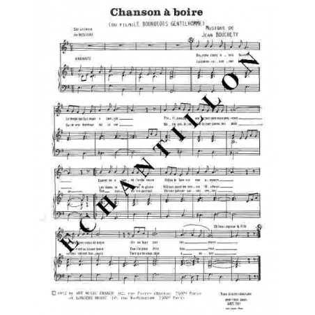 CHANSON À BOIRE