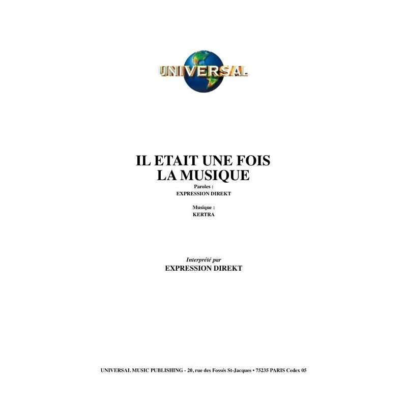 IL ÉTAIT UNE FOIS LA MUSIQUE