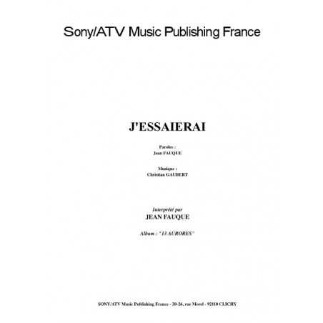 J'ESSAIERAI