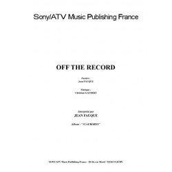 OFF THE RECORD