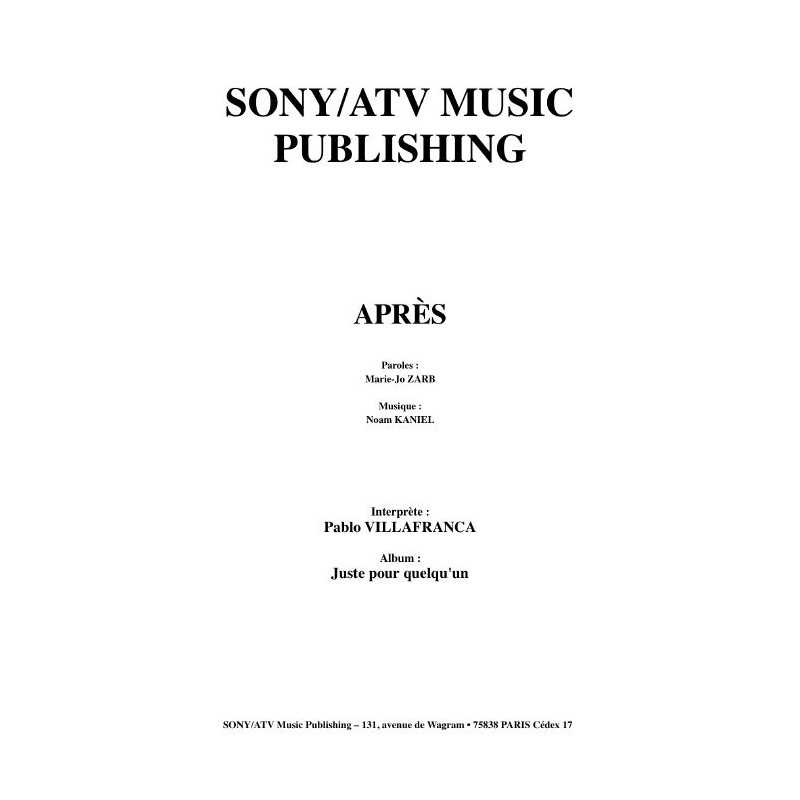 APRÈS