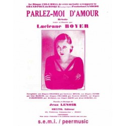 Sheet music PARLEZ-MOI D'AMOUR Lucienne Boyer