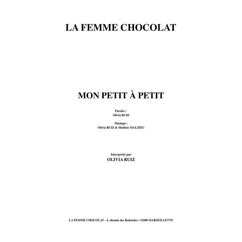 MON PETIT À PETIT
