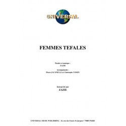 Sheet music FEMMES TÉFALES Zazie