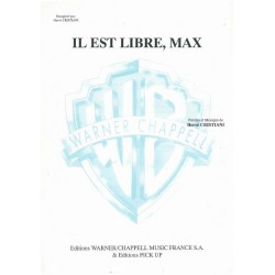 Sheet music IL EST LIBRE MAX Hervé Cristiani